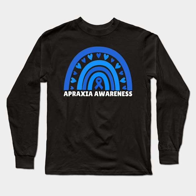 Apraxia Awareness Apraxia Warrior Long Sleeve T-Shirt by JazlynShyann